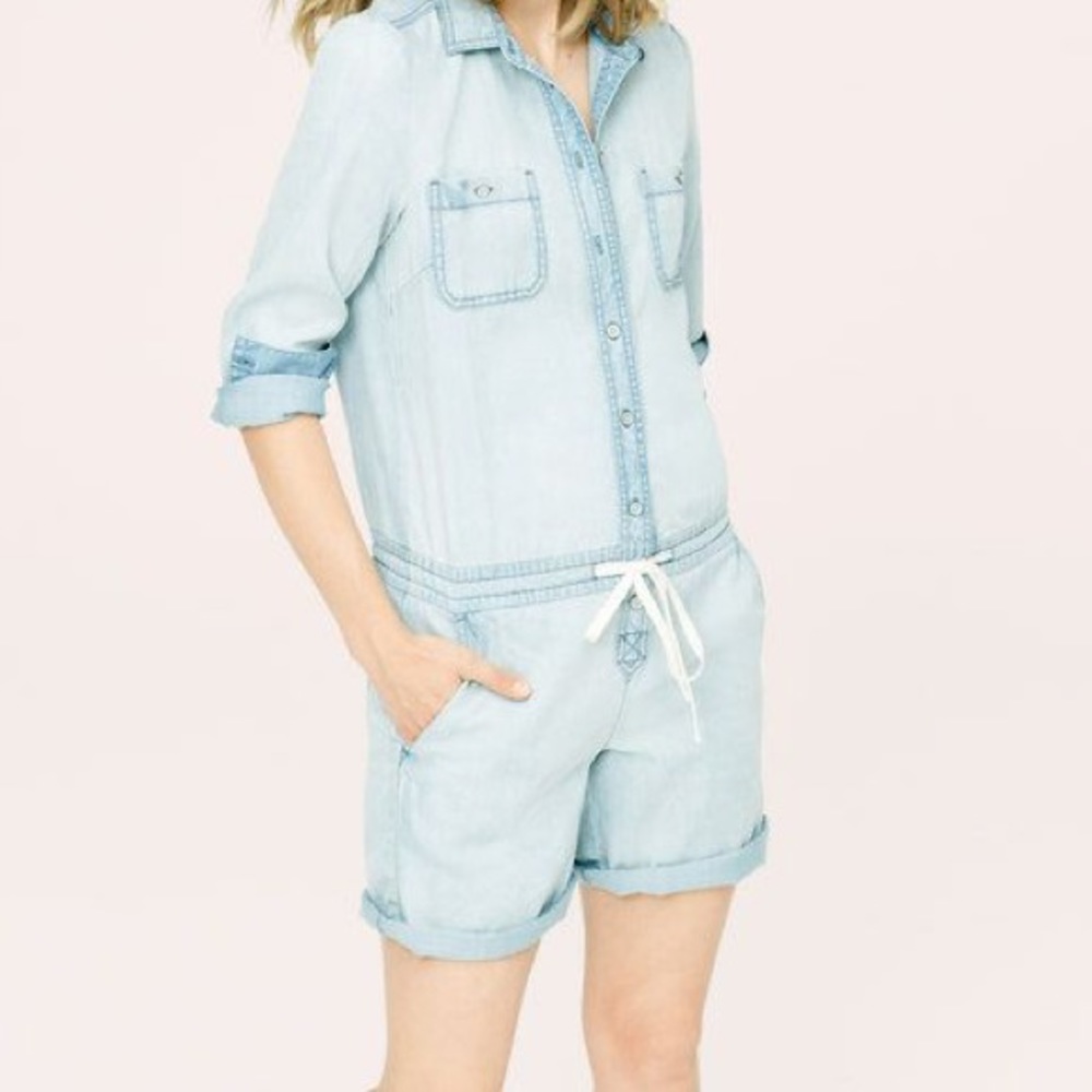 Lou & Grey super soft chambray romper